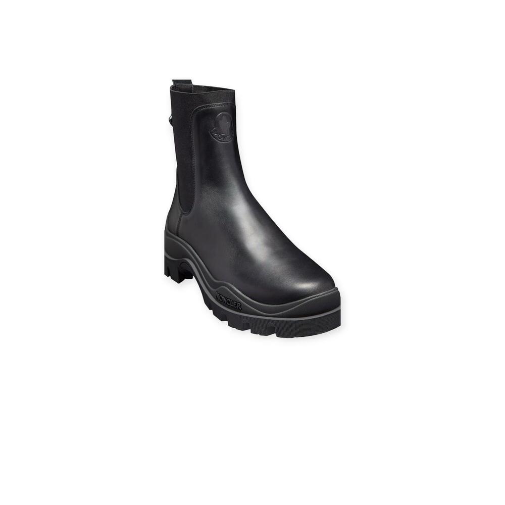 NEW MONCLER women's larue chelsea boots in black - Picture 2 of 5